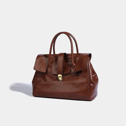 Capacity Commuter Tote Bag 2024 Casual Retro High-end Briefcase Large High-quality Women's Handbag
