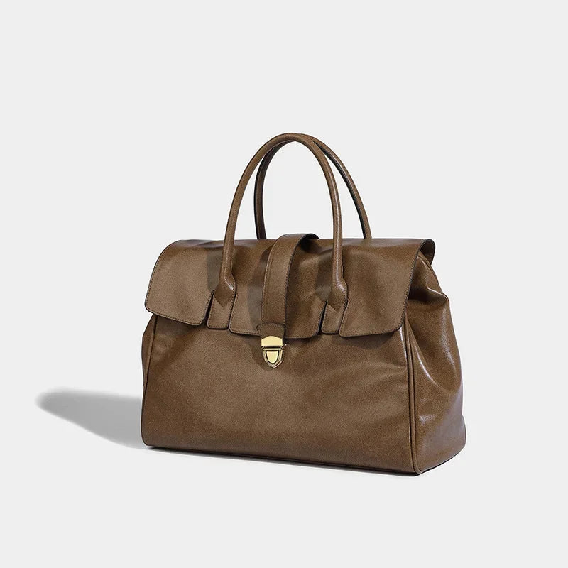 Capacity Commuter Tote Bag 2024 Casual Retro High-end Briefcase Large High-quality Women's Handbag