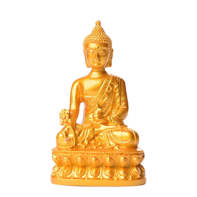 "Car ornaments" wholesale resin pharmacist Buddha golden Buddha crafts buddhist supplies become attached to home worship.