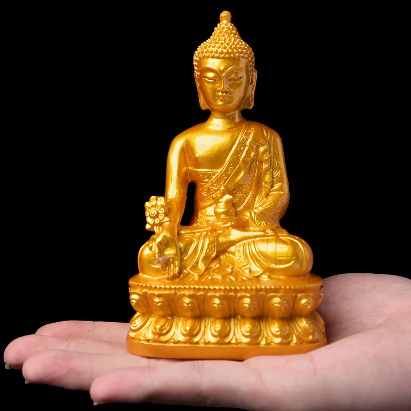 "Car ornaments" wholesale resin pharmacist Buddha golden Buddha crafts buddhist supplies become attached to home worship.