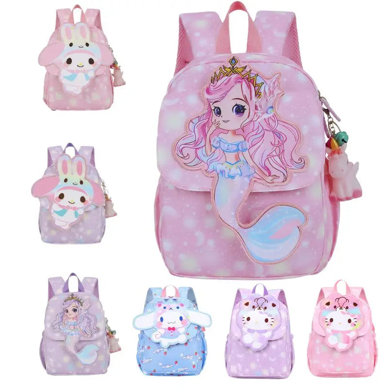 Cartoon Backpack for Girls Boys, Kids School BookBag Cute Student Laptop Backpacks Casual Durable Lightweight Travel Bags