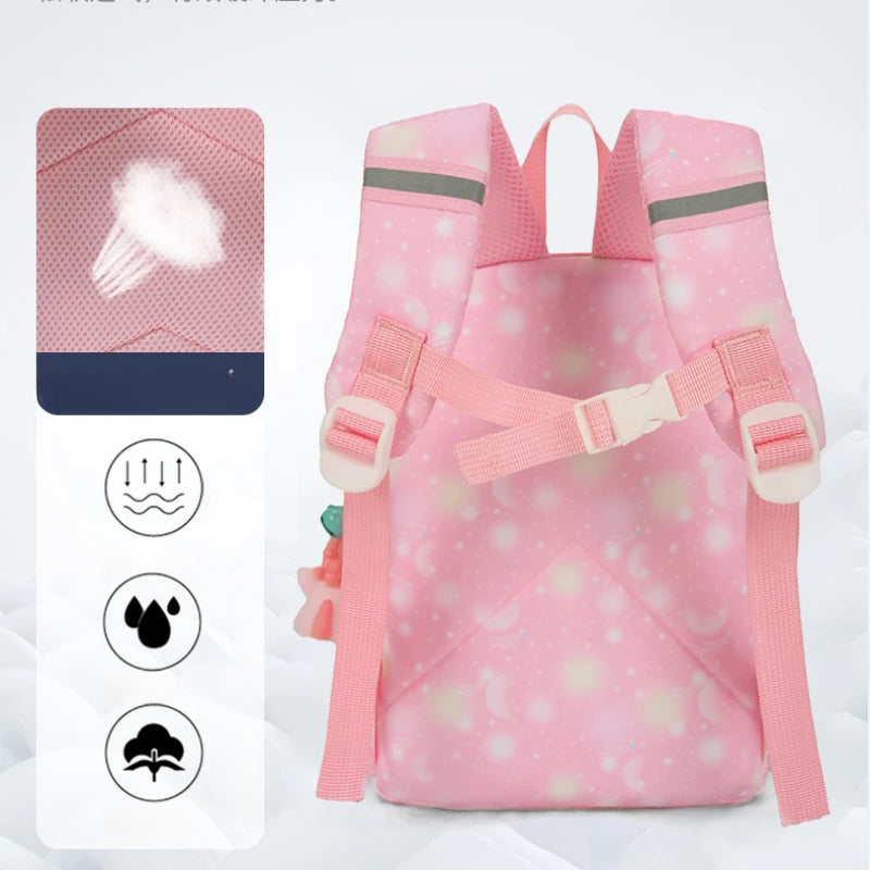 Cartoon Backpack for Girls Boys, Kids School BookBag Cute Student Laptop Backpacks Casual Durable Lightweight Travel Bags