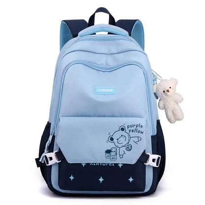 Cartoon Bear School Bags Large Travel Backpacks Primary and Secondary Students Backpacks for Girls Class Bags Women Kawaii Pack