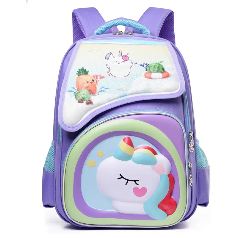 Cartoon Boys and Girls Backpacks Durable Water Resistant Bookbags Classic Travel Backpack  Preschool Children Bookbag
