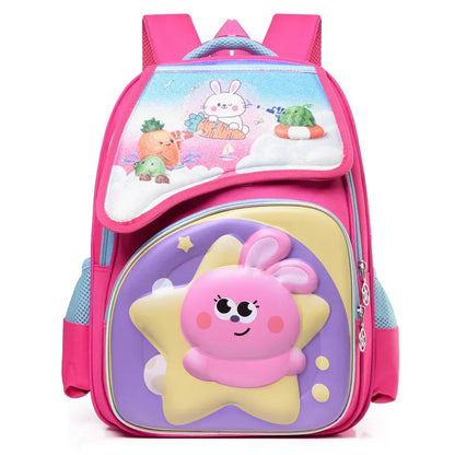 Cartoon Boys and Girls Backpacks Durable Water Resistant Bookbags Classic Travel Backpack  Preschool Children Bookbag