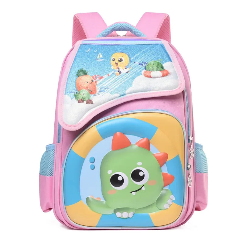 Cartoon Boys and Girls Backpacks Durable Water Resistant Bookbags Classic Travel Backpack  Preschool Children Bookbag