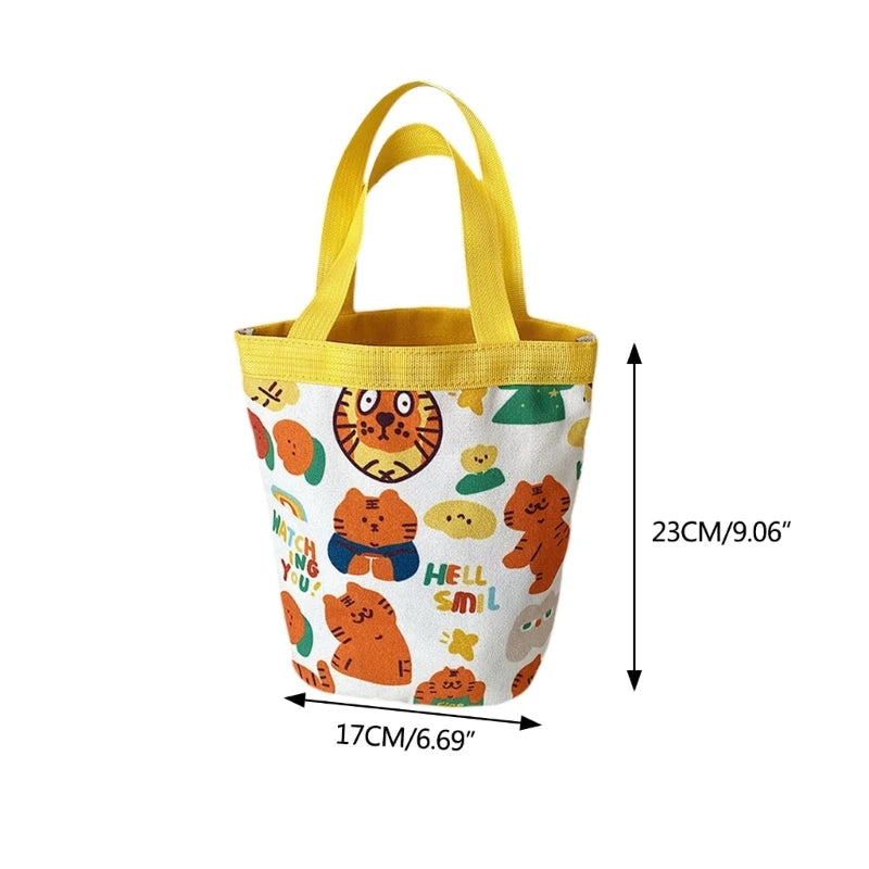 Cartoon Canvas Bag for Women Rabbit Durable Handbag and Easy to Clean