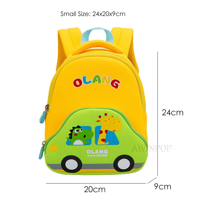 Cartoon Car Children School Bags Girls 3D Cute Design Kindergarten Kid Anti Lost School Backpacks for Boys Gift Mochila Escolar