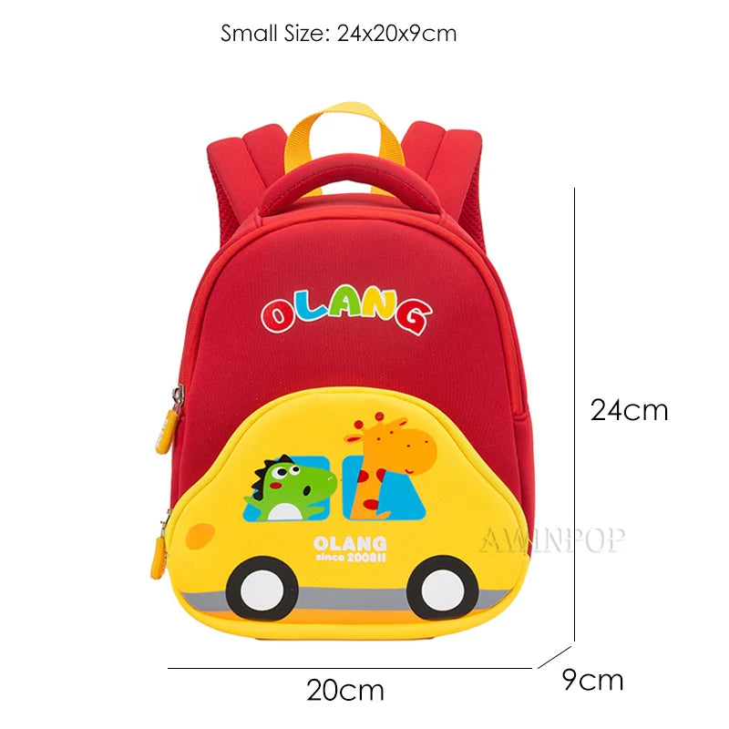 Cartoon Car Children School Bags Girls 3D Cute Design Kindergarten Kid Anti Lost School Backpacks for Boys Gift Mochila Escolar