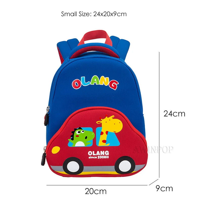Cartoon Car Children School Bags Girls 3D Cute Design Kindergarten Kid Anti Lost School Backpacks for Boys Gift Mochila Escolar