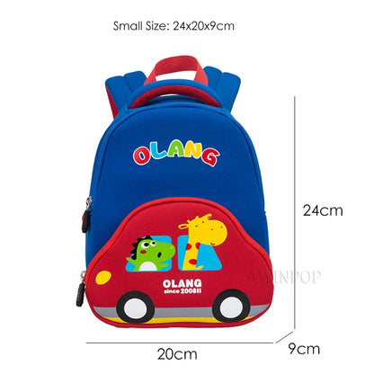 Cartoon Car Children School Bags Girls 3D Cute Design Kindergarten Kid Anti Lost School Backpacks for Boys Gift Mochila Escolar