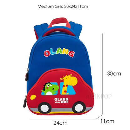 Cartoon Car Children School Bags Girls 3D Cute Design Kindergarten Kid Anti Lost School Backpacks for Boys Gift Mochila Escolar