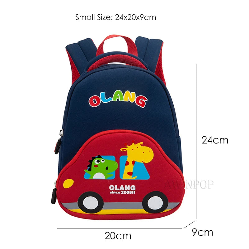 Cartoon Car Children School Bags Girls 3D Cute Design Kindergarten Kid Anti Lost School Backpacks for Boys Gift Mochila Escolar