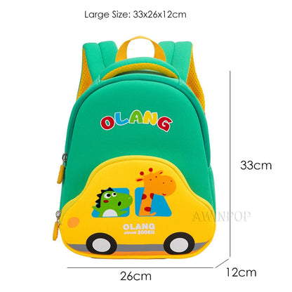 Cartoon Car Children School Bags Girls 3D Cute Design Kindergarten Kid Anti Lost School Backpacks for Boys Gift Mochila Escolar
