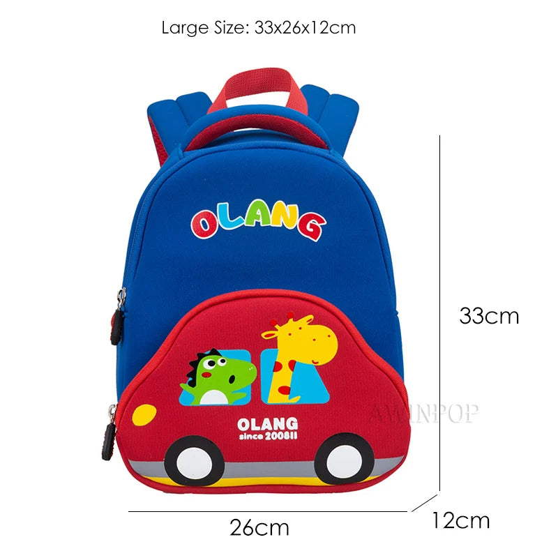 Cartoon Car Children School Bags Girls 3D Cute Design Kindergarten Kid Anti Lost School Backpacks for Boys Gift Mochila Escolar