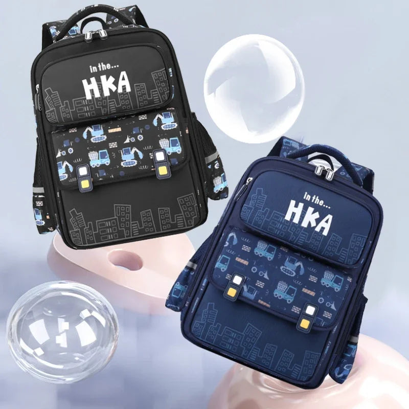 Cartoon Carry-on Travel Backpack for Boys Large Backpack for Elementary Bookbag Water Gift Choice SchoolBag for Teenage Students