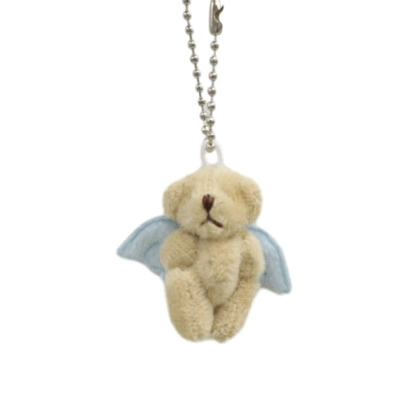 Cartoon Cute Bear Bag Charm Keychain Plush Pendant Suitable for Women's Bag and Keys Dog&Rabbit Shaped Exquisite Luggage Pendant