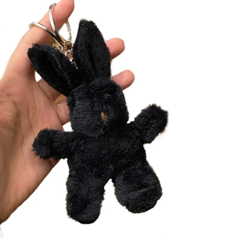 Cartoon Cute Bear Bag Charm Keychain Plush Pendant Suitable for Women's Bag and Keys Dog&Rabbit Shaped Exquisite Luggage Pendant