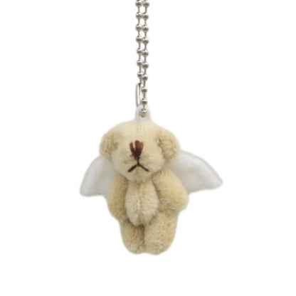 Cartoon Cute Bear Bag Charm Keychain Plush Pendant Suitable for Women's Bag and Keys Dog&Rabbit Shaped Exquisite Luggage Pendant