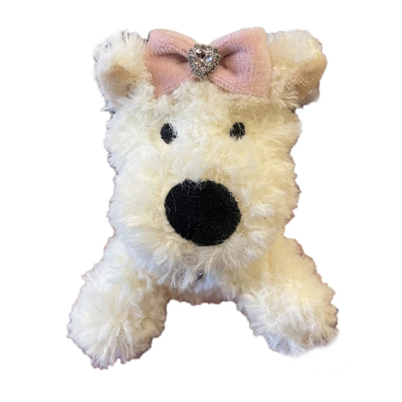 Cartoon Cute Bear Bag Charm Keychain Plush Pendant Suitable for Women's Bag and Keys Dog&Rabbit Shaped Exquisite Luggage Pendant