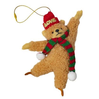 Cartoon Cute Bear Bag Charm Keychain Plush Pendant Suitable for Women's Bag and Keys Dog&Rabbit Shaped Exquisite Luggage Pendant