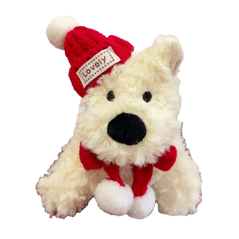 Cartoon Cute Bear Bag Charm Keychain Plush Pendant Suitable for Women's Bag and Keys Dog&Rabbit Shaped Exquisite Luggage Pendant