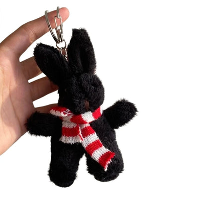 Cartoon Cute Bear Bag Charm Keychain Plush Pendant Suitable for Women's Bag and Keys Dog&Rabbit Shaped Exquisite Luggage Pendant