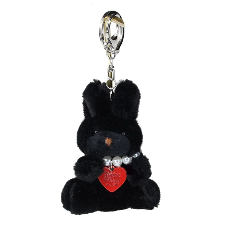 Cartoon Cute Bear Bag Charm Keychain Plush Pendant for Women's Bag and Keys Lovely Panda Rabbit Shaped Exquisite Luggage Pendant