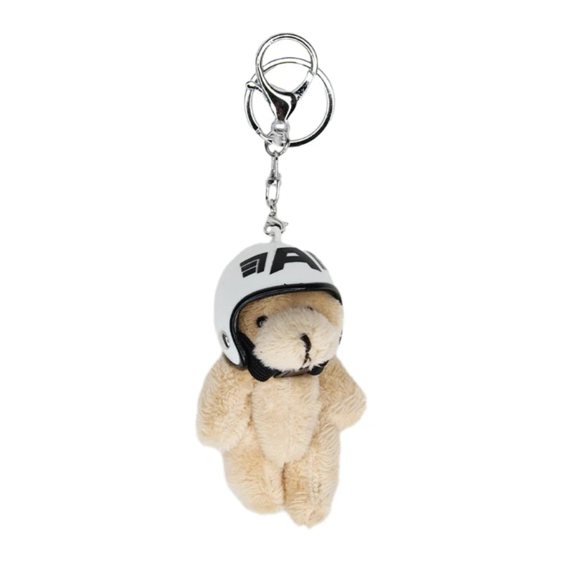 Cartoon Cute Bear Bag Charm Keychain Plush Pendant for Women's Bag and Keys Lovely Panda Rabbit Shaped Exquisite Luggage Pendant