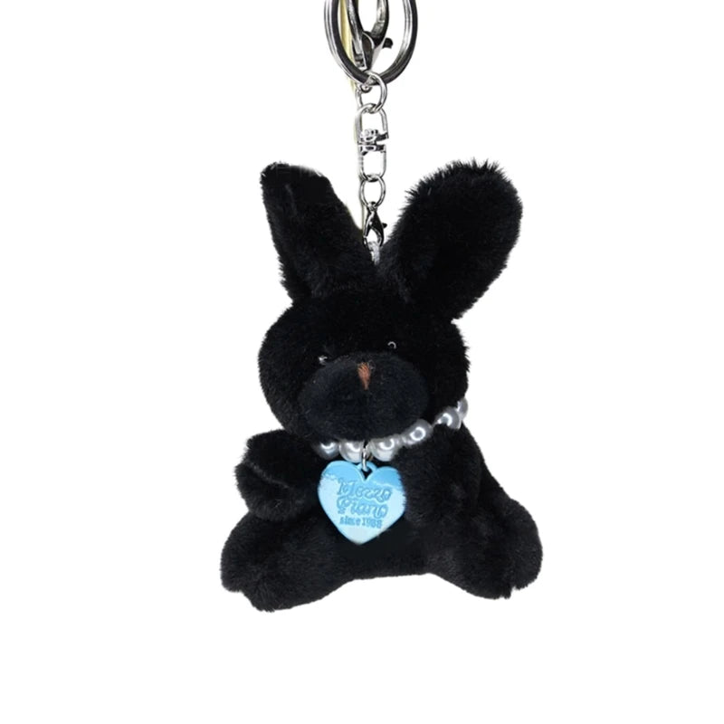 Cartoon Cute Bear Bag Charm Keychain Plush Pendant for Women's Bag and Keys Lovely Panda Rabbit Shaped Exquisite Luggage Pendant