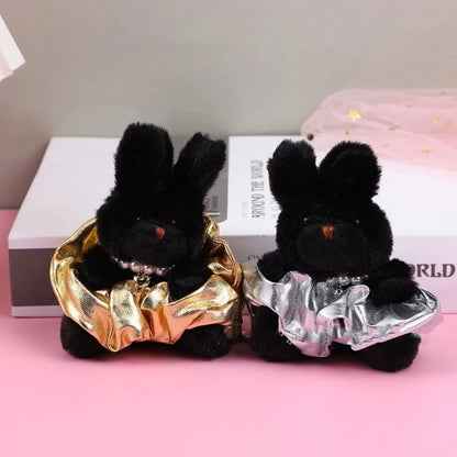 Cartoon Cute Bear Bag Charm Keychain Plush Pendant for Women's Bag and Keys Lovely Panda Rabbit Shaped Exquisite Luggage Pendant