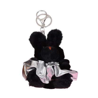 Cartoon Cute Bear Bag Charm Keychain Plush Pendant for Women's Bag and Keys Lovely Panda Rabbit Shaped Exquisite Luggage Pendant