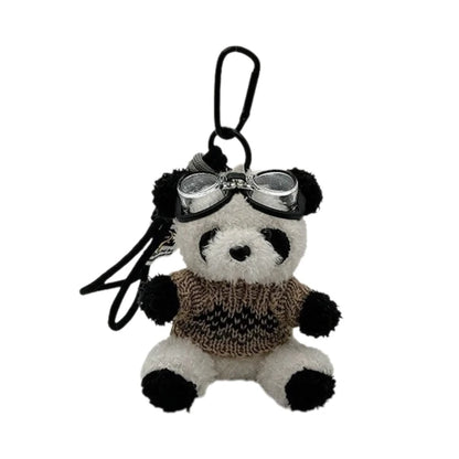 Cartoon Cute Bear Bag Charm Keychain Plush Pendant for Women's Bag and Keys Lovely Panda Rabbit Shaped Exquisite Luggage Pendant