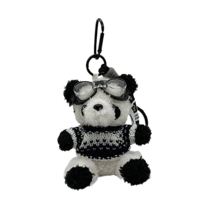 Cartoon Cute Bear Bag Charm Keychain Plush Pendant for Women's Bag and Keys Lovely Panda Rabbit Shaped Exquisite Luggage Pendant