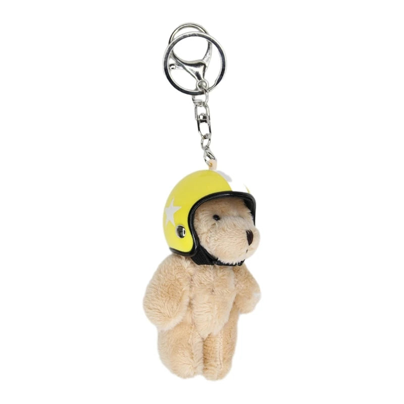 Cartoon Cute Bear Bag Charm Keychain Plush Pendant for Women's Bag and Keys Lovely Panda Rabbit Shaped Exquisite Luggage Pendant