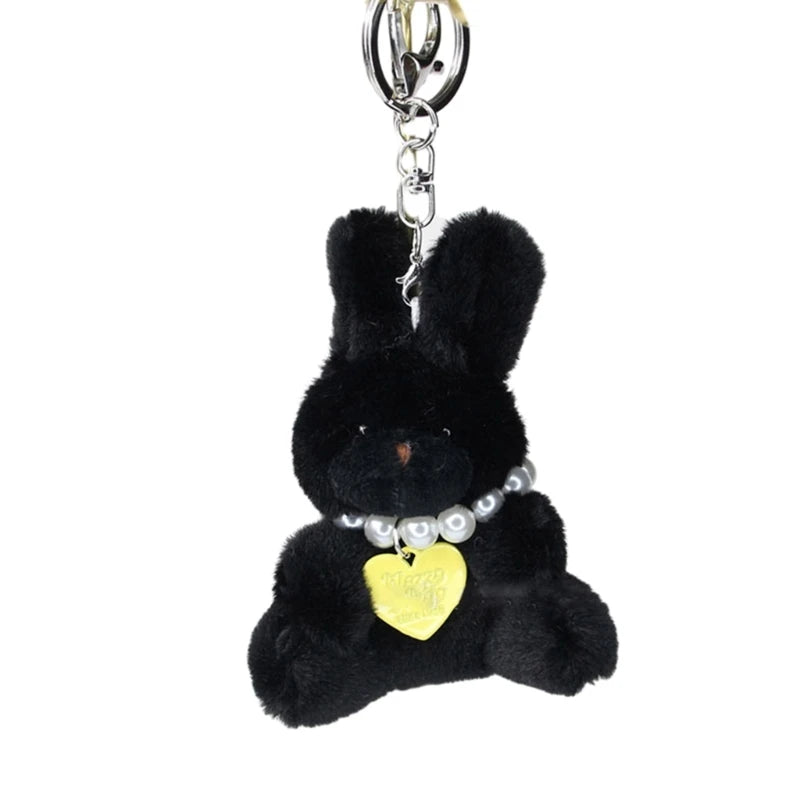 Cartoon Cute Bear Bag Charm Keychain Plush Pendant for Women's Bag and Keys Lovely Panda Rabbit Shaped Exquisite Luggage Pendant