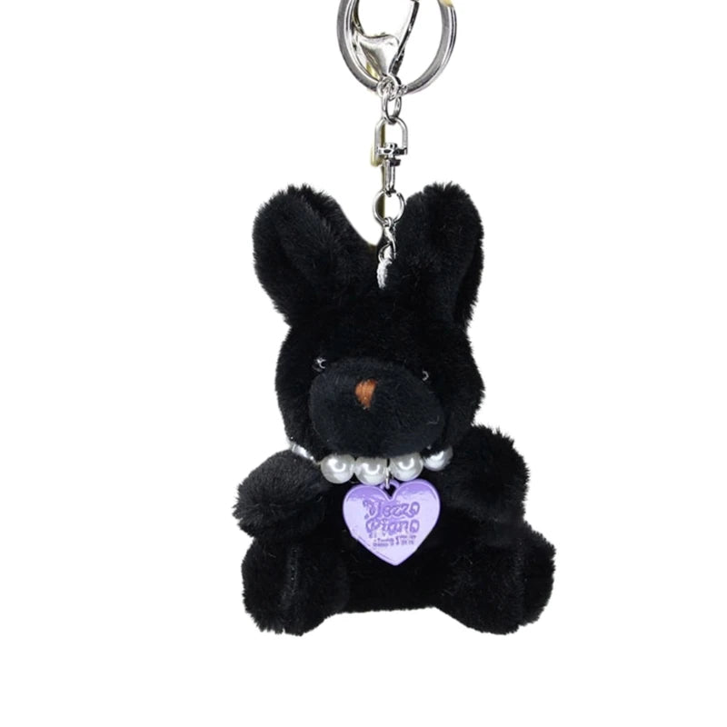 Cartoon Cute Bear Bag Charm Keychain Plush Pendant for Women's Bag and Keys Lovely Panda Rabbit Shaped Exquisite Luggage Pendant