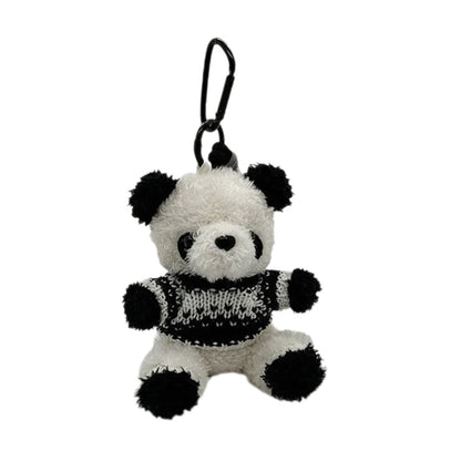 Cartoon Cute Bear Bag Charm Keychain Plush Pendant for Women's Bag and Keys Lovely Panda Rabbit Shaped Exquisite Luggage Pendant