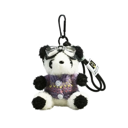 Cartoon Cute Bear Bag Charm Keychain Plush Pendant for Women's Bag and Keys Lovely Panda Rabbit Shaped Exquisite Luggage Pendant