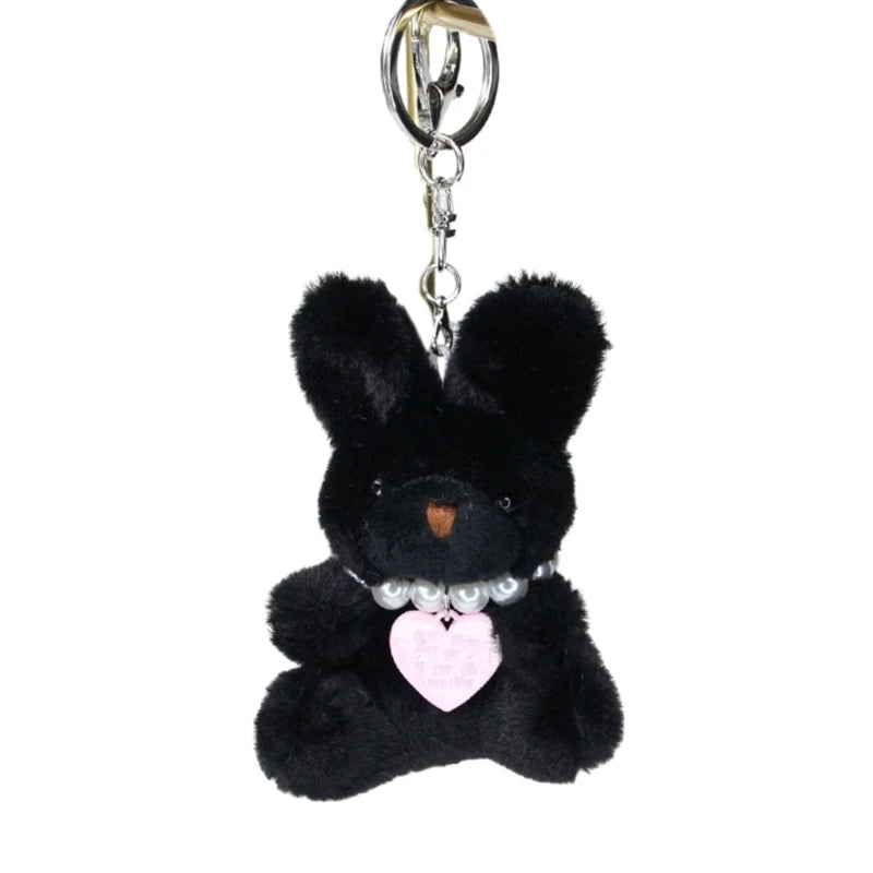 Cartoon Cute Bear Bag Charm Keychain Plush Pendant for Women's Bag and Keys Lovely Panda Rabbit Shaped Exquisite Luggage Pendant