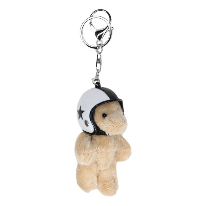 Cartoon Cute Bear Bag Charm Keychain Plush Pendant for Women's Bag and Keys Lovely Panda Rabbit Shaped Exquisite Luggage Pendant