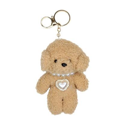 Cartoon Cute Bear Bag Charm Keychain Plush Pendant for Women's Bag and Keys Lovely Panda Rabbit Shaped Exquisite Luggage Pendant