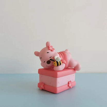Cartoon Cute Little Bear Car Ornaments Micro Landscape Bonsai Decoration Desktop Creative Trinket Home Accessories Figurines
