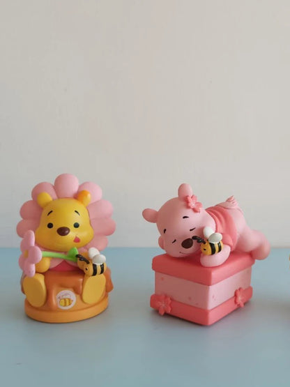 Cartoon Cute Little Bear Car Ornaments Micro Landscape Bonsai Decoration Desktop Creative Trinket Home Accessories Figurines