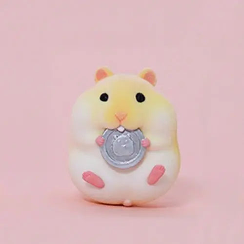 Cartoon Cute Little Hamster Car Ornaments Micro Landscape Bonsai Decoration Desktop Creative Trinket Home Accessories Figurines