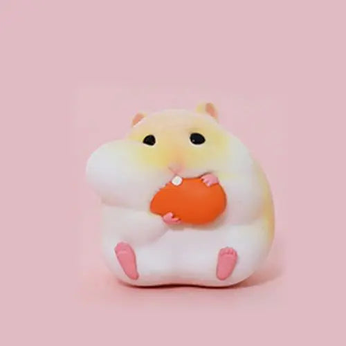 Cartoon Cute Little Hamster Car Ornaments Micro Landscape Bonsai Decoration Desktop Creative Trinket Home Accessories Figurines