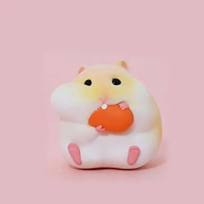Cartoon Cute Little Hamster Car Ornaments Micro Landscape Bonsai Decoration Desktop Creative Trinket Home Accessories Figurines