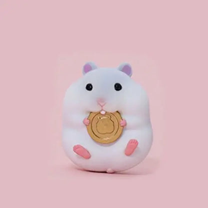Cartoon Cute Little Hamster Car Ornaments Micro Landscape Bonsai Decoration Desktop Creative Trinket Home Accessories Figurines