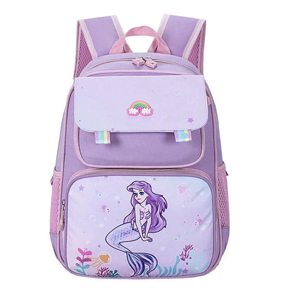 Cartoon Girls Bags For Primary School Grade 1 Students Backpacks Kids Mermaid Knapsack Children Girl Packsack Mochila