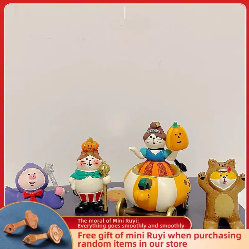 Cartoon Halloween Series Car Ornament Micro Landscape Bonsai Decoration Desktop Creative Trinket Home Accessories Figurines